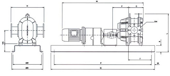 Albin凸輪轉子泵MG02結構圖